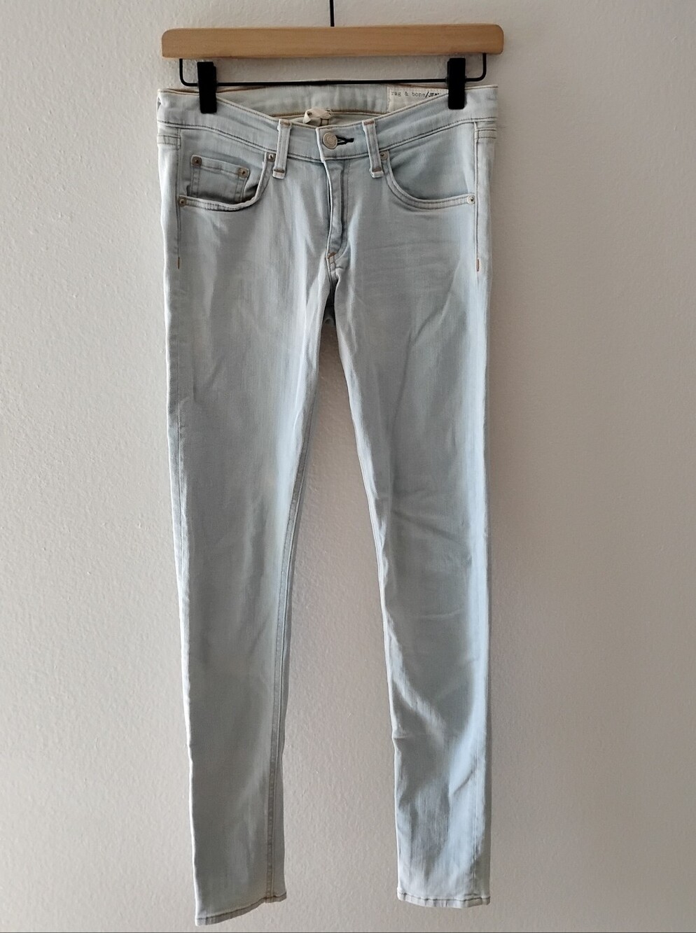 rag & bone Light Wash Skinny Jeans